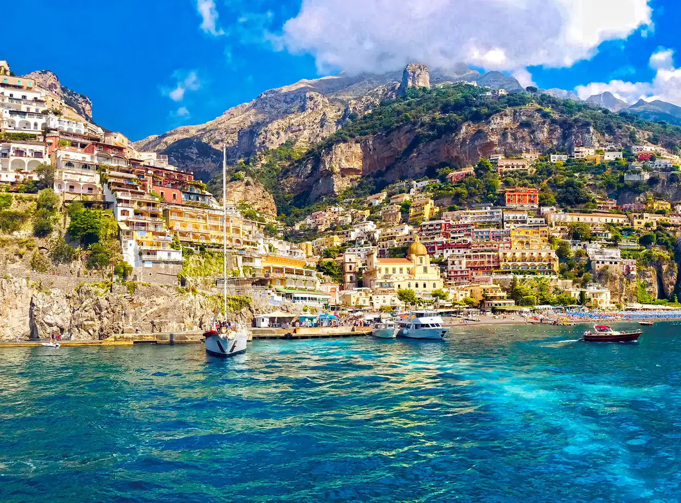 beunique-in-italy-Positano by Gozzo- Cruise Coastal Lunch